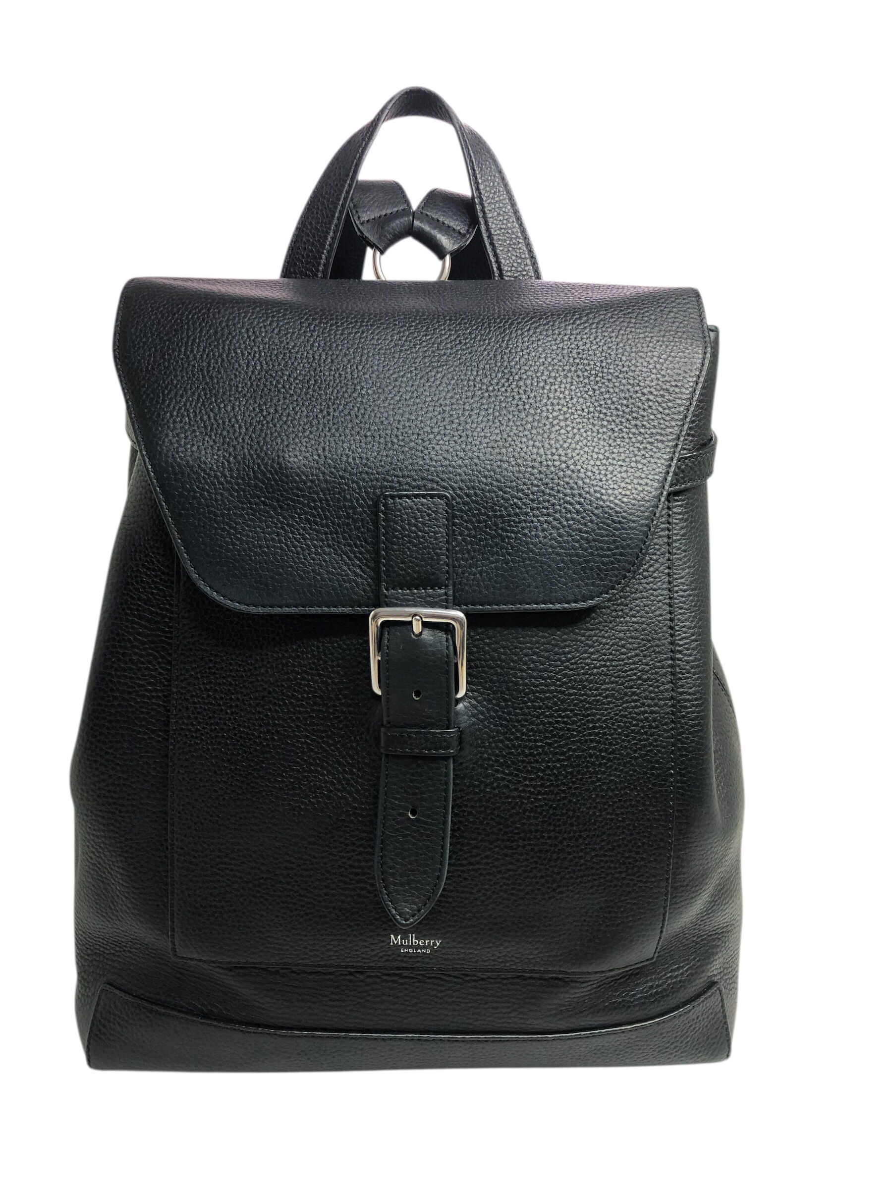 Mulberry Black Grained Leather Chiltern Backpack  RRP£995