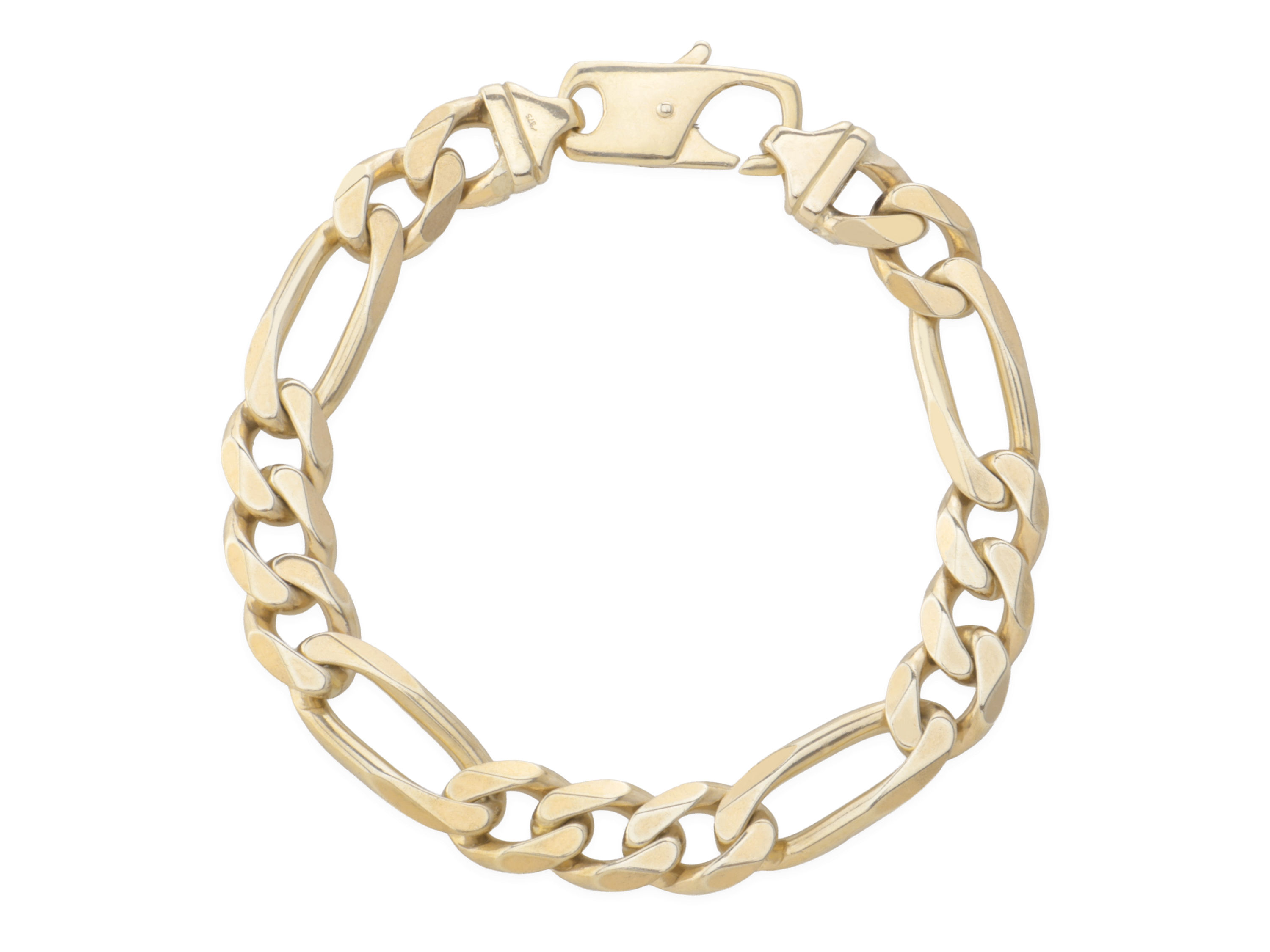 9ct Yellow Gold Figuro Bracelet 38.29g