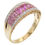 Thumbnail: 18ct Yellow Gold Pink Sapphire & Diamond Ring 1.29ct Total