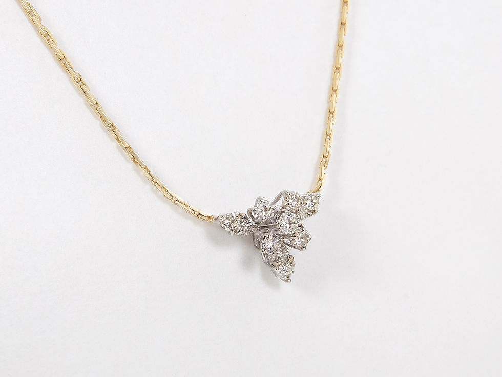 Thumbnail: 18ct Yellow Gold Diamond Collar necklace 0.70ct