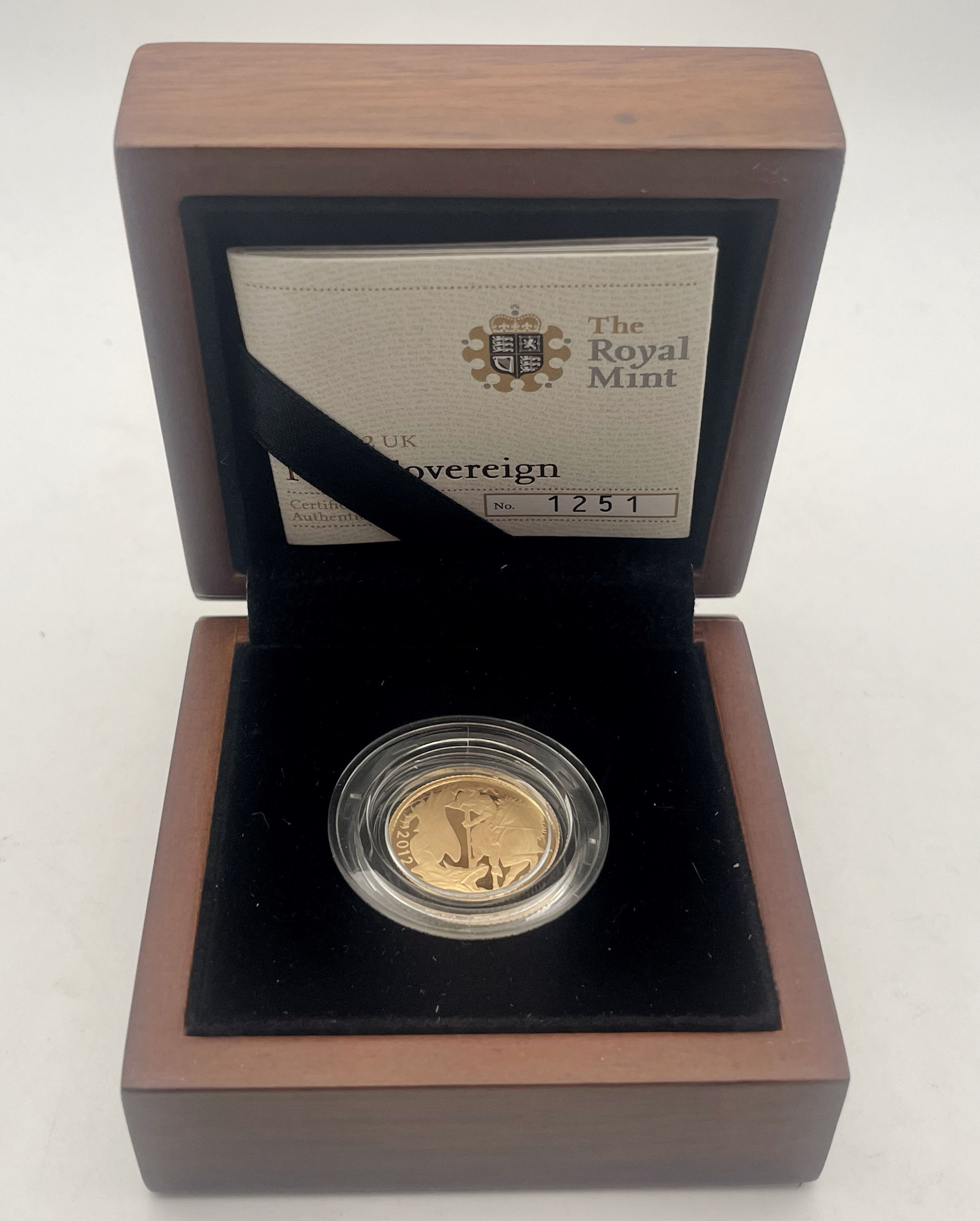 2012 The Royal Mint Gold Proof Half Sovereign