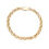 Thumbnail: 9ct yellow gold plain belcher bracelet 31.6g