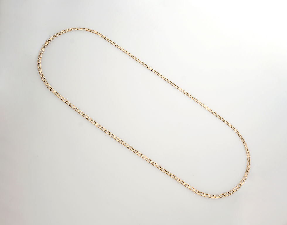Thumbnail: 9ct Yellow Gold Open Curb Link Chain 24.5gms