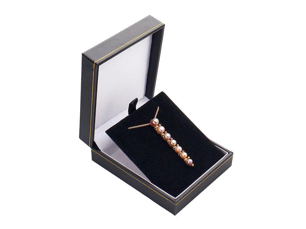 Thumbnail: 18ct Yellow Gold YVEL Pearl Drop Necklace