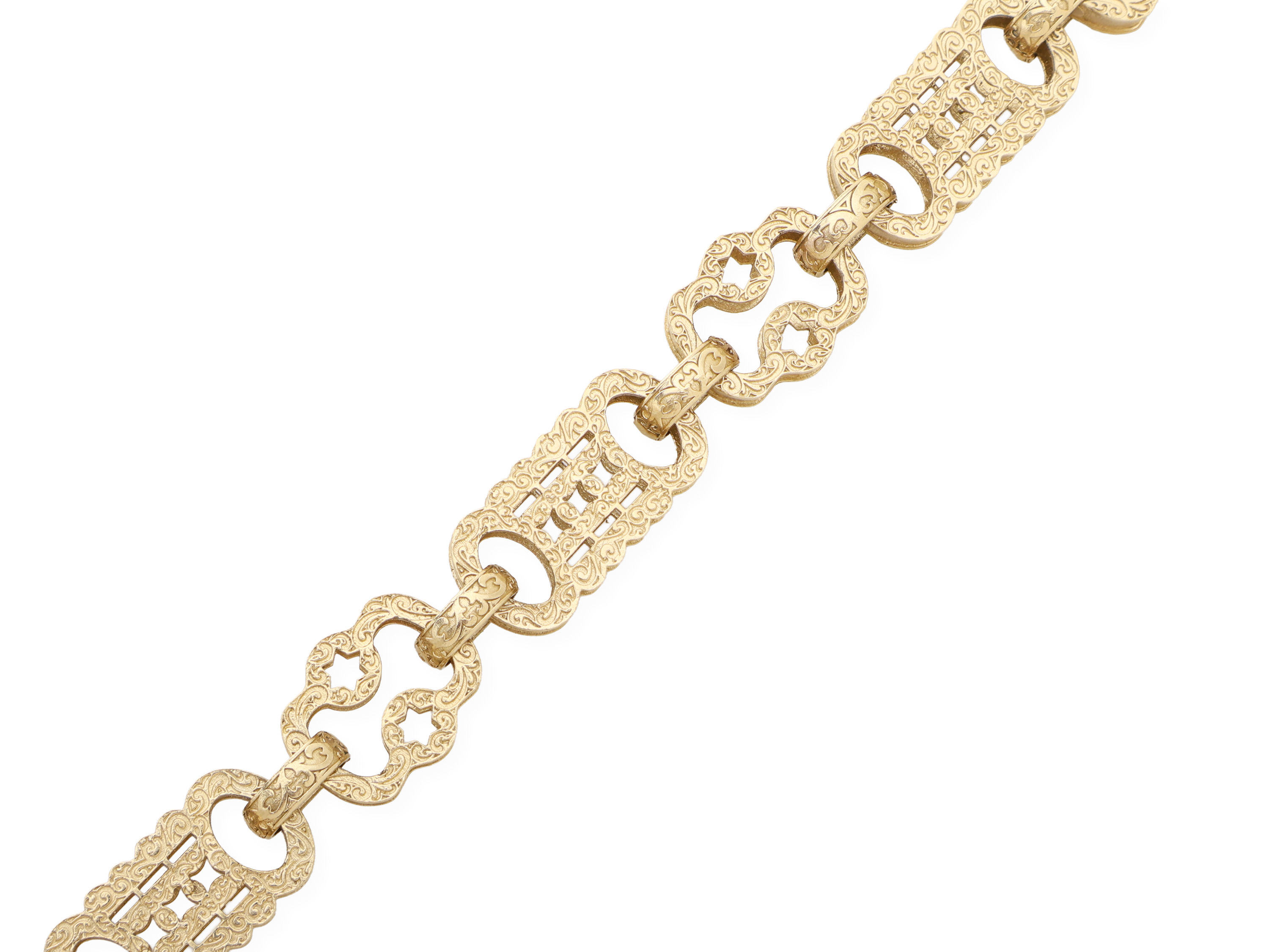 9ct Yellow Gold Stars & Bars Chain 113.8g