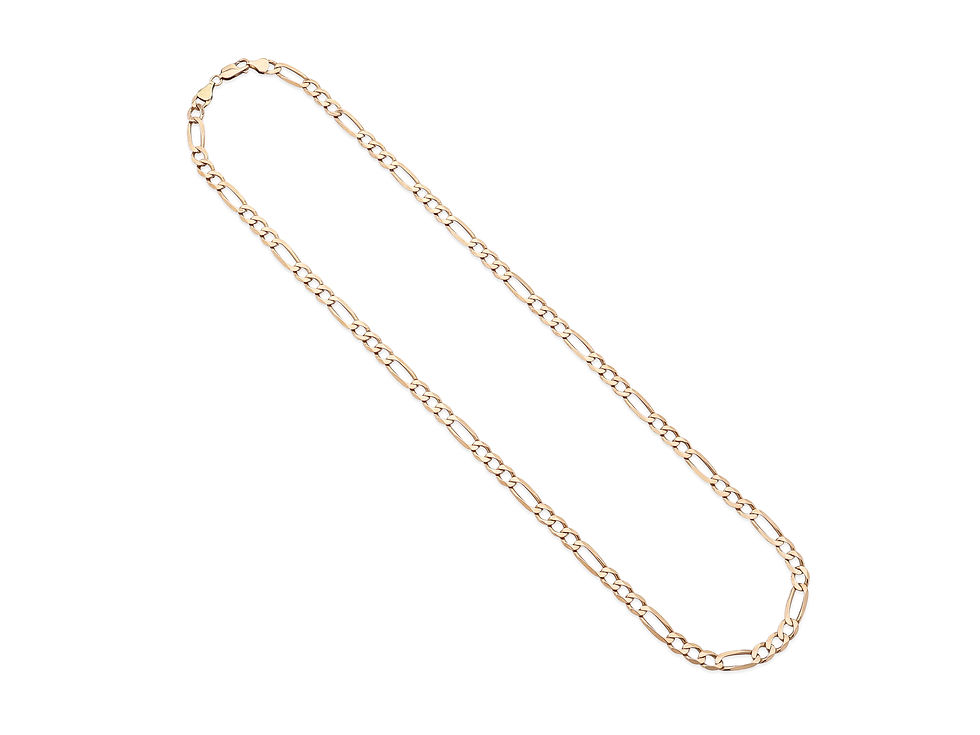 Thumbnail: 9ct Yellow Gold Figaro Chain 26.4g