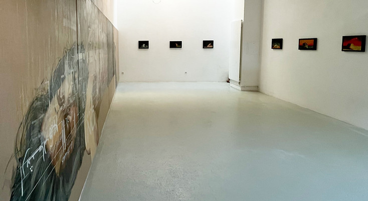 Vue d'installation Solo Show Absurde, Galerie 18bis, Paris, 2023 — Sébastien Layral d'Alessandro