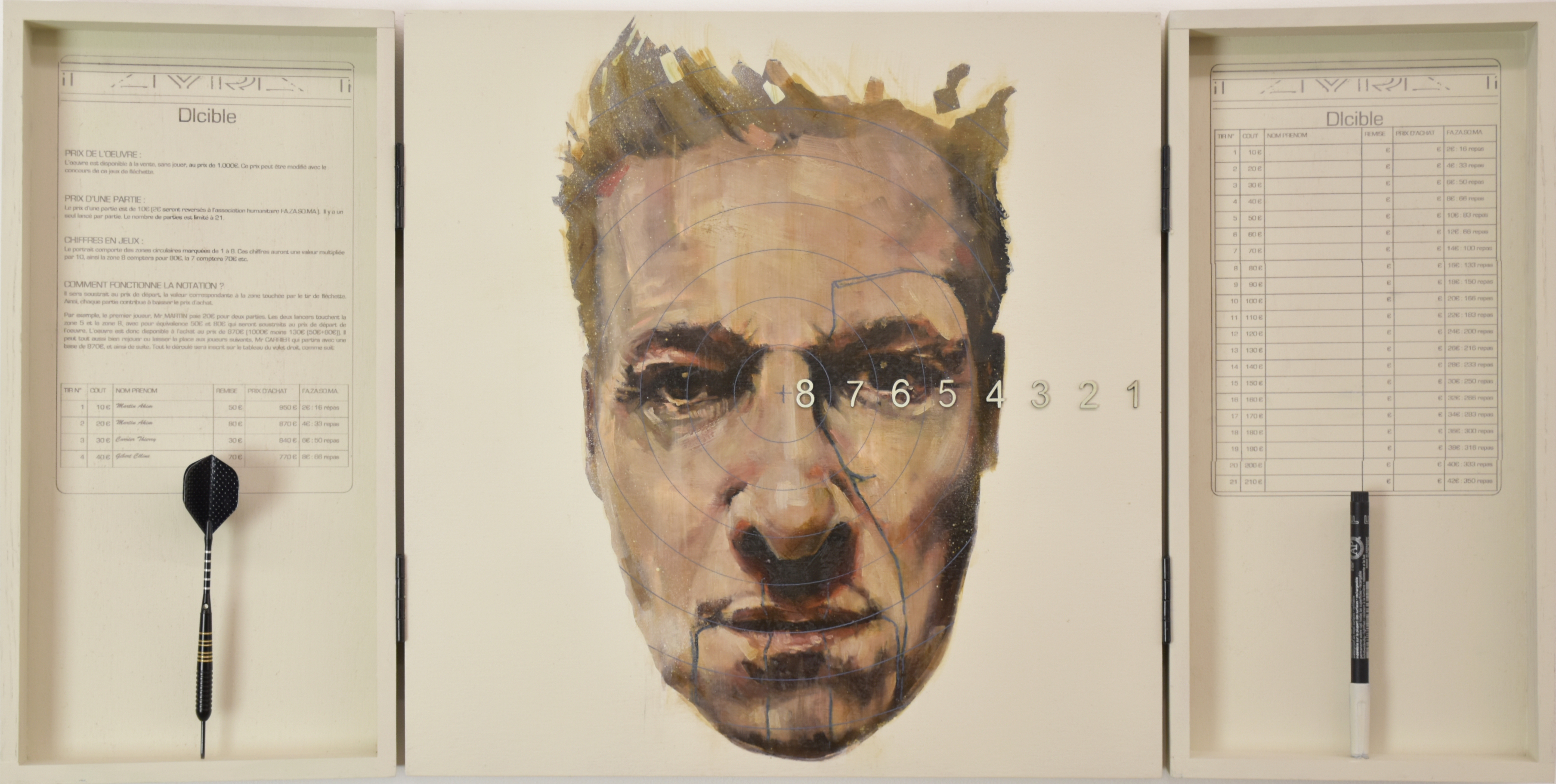 1092 DIcible 2021, Huile laser & flechette sur bois, 40x80.jpg