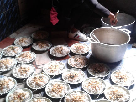 2021 / Cantine et repas de Noël à la maison FAZASOMA