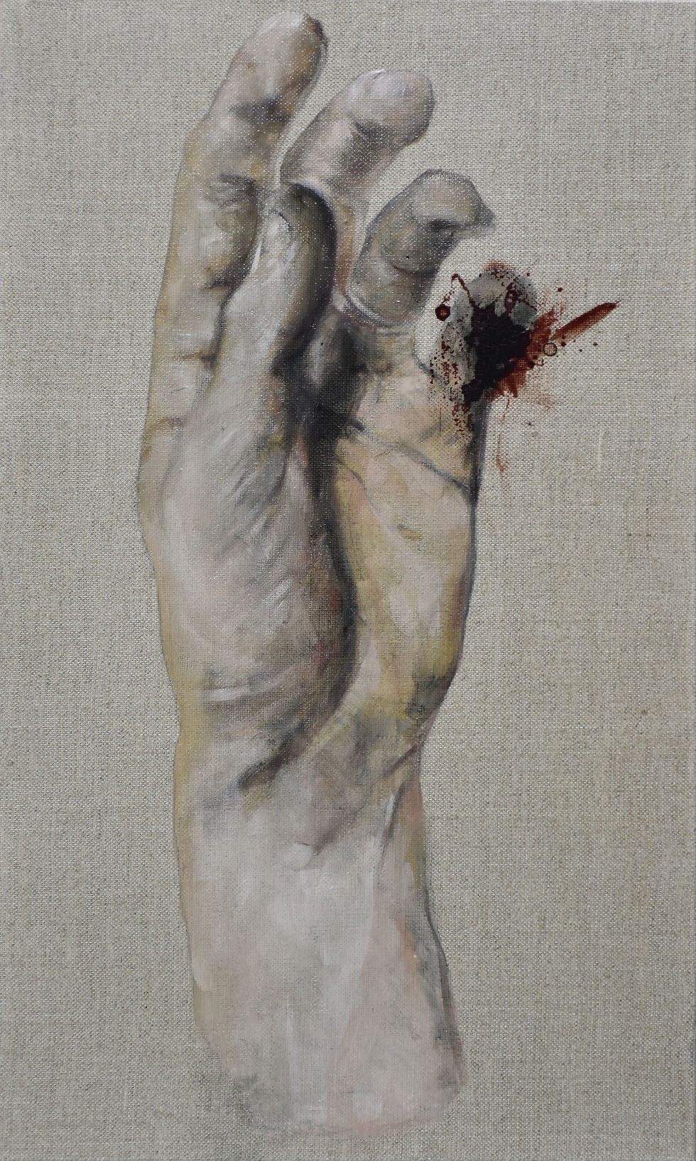 1021 yuBITsUME 2019, Huile & Sang sur lin,50x30.JPG