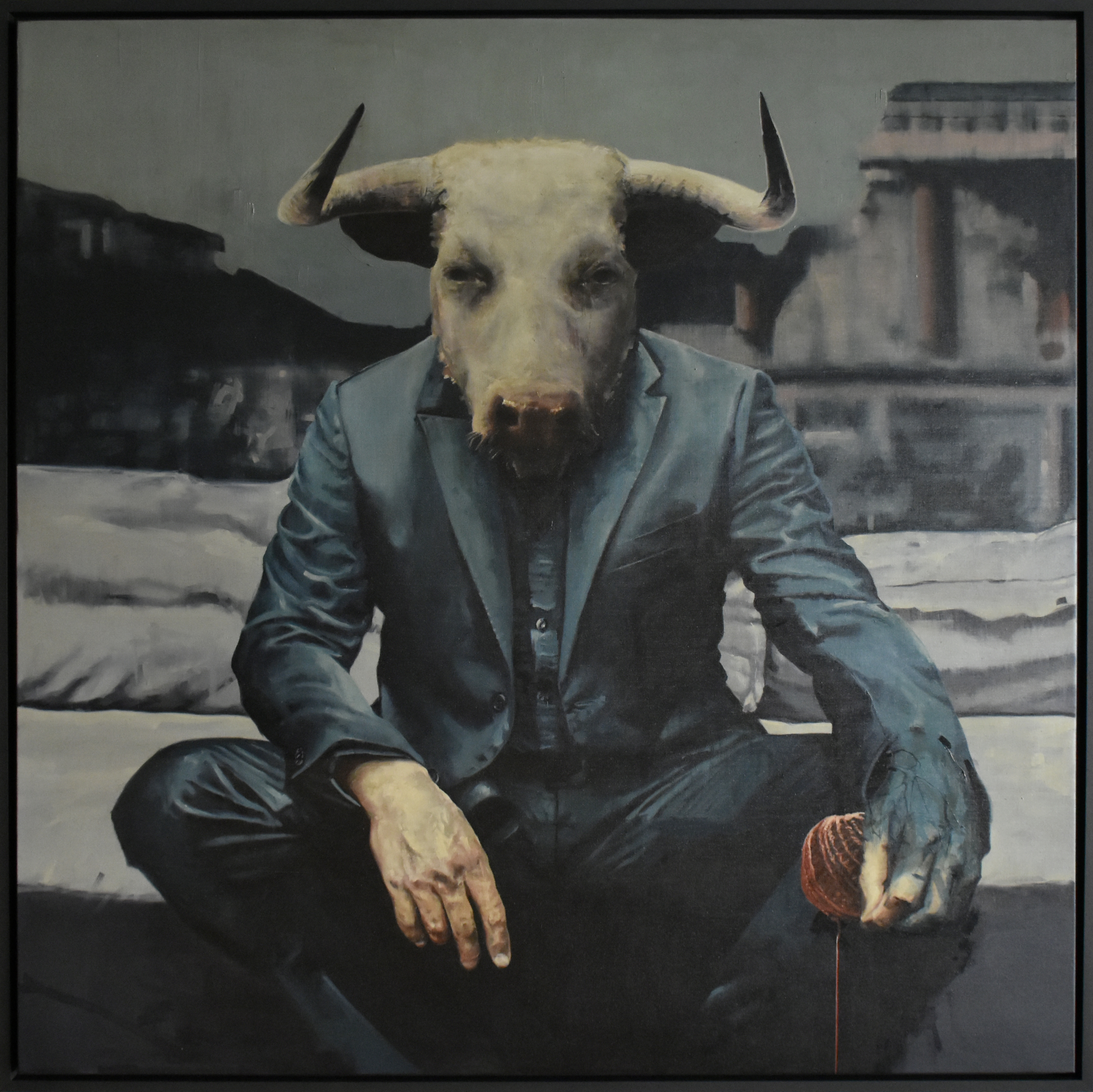 1207 Μινώταυρος 2023, Huile sur toile encadrée, 160x160