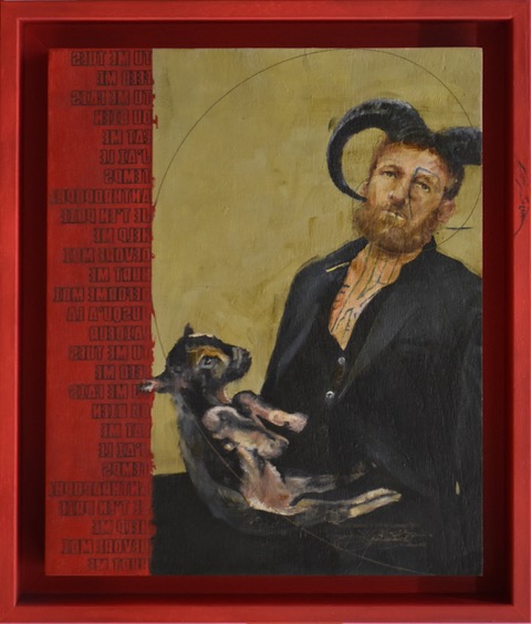 1089 Socio Anthro Luxus Ovis IX 2021, Huile et laser sur bois, 32x27.jpeg