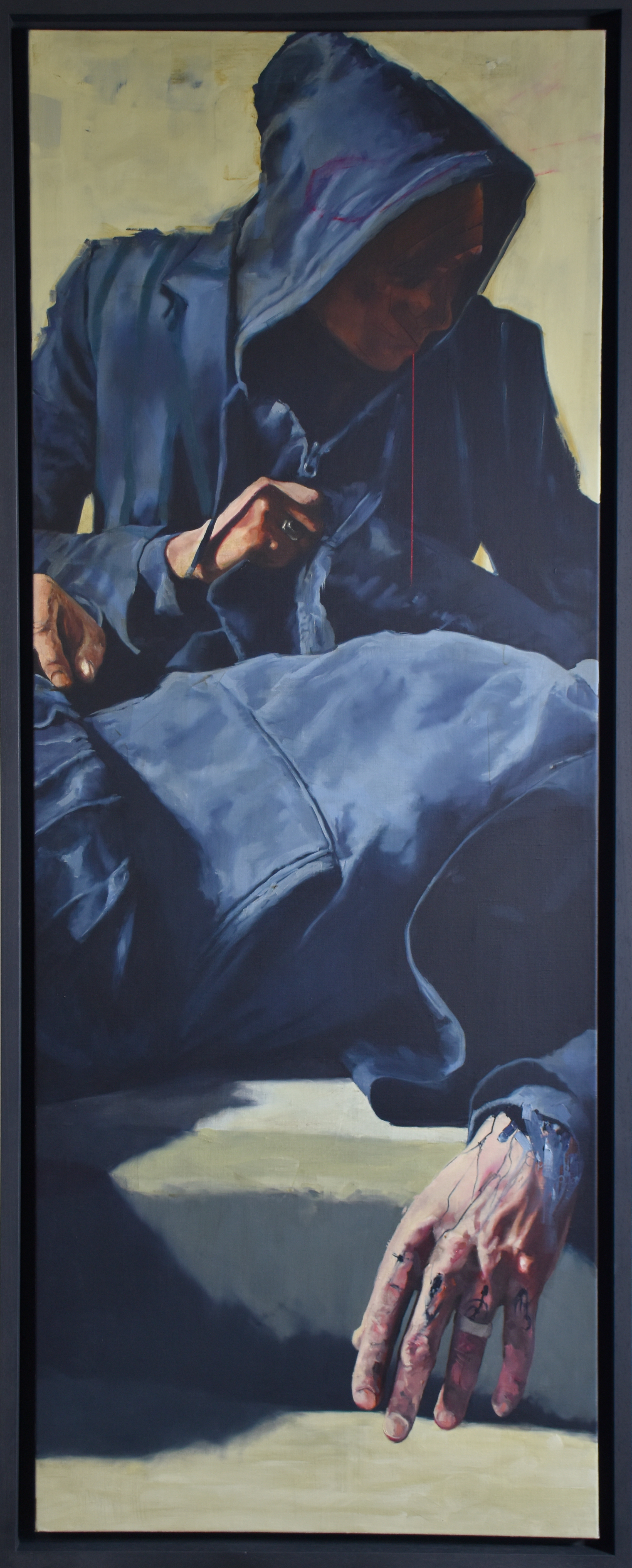 1227 O Μινώταυρος Elena D'Alessandro Layral, 2024, huile sur toile encadrée, 160x60