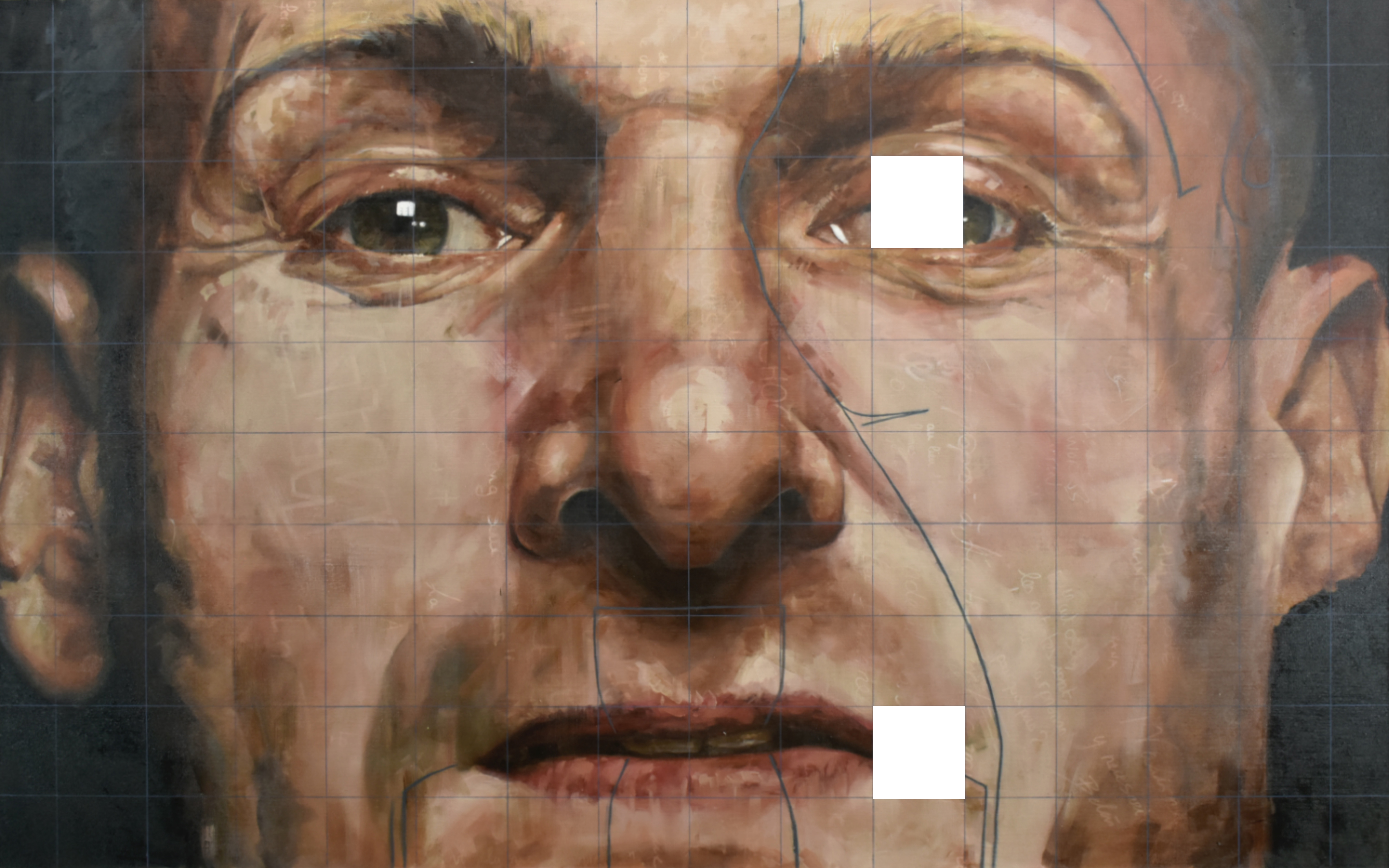 1044 DIcible Fair Seppuku 2019, Huile sur lin, 125x200