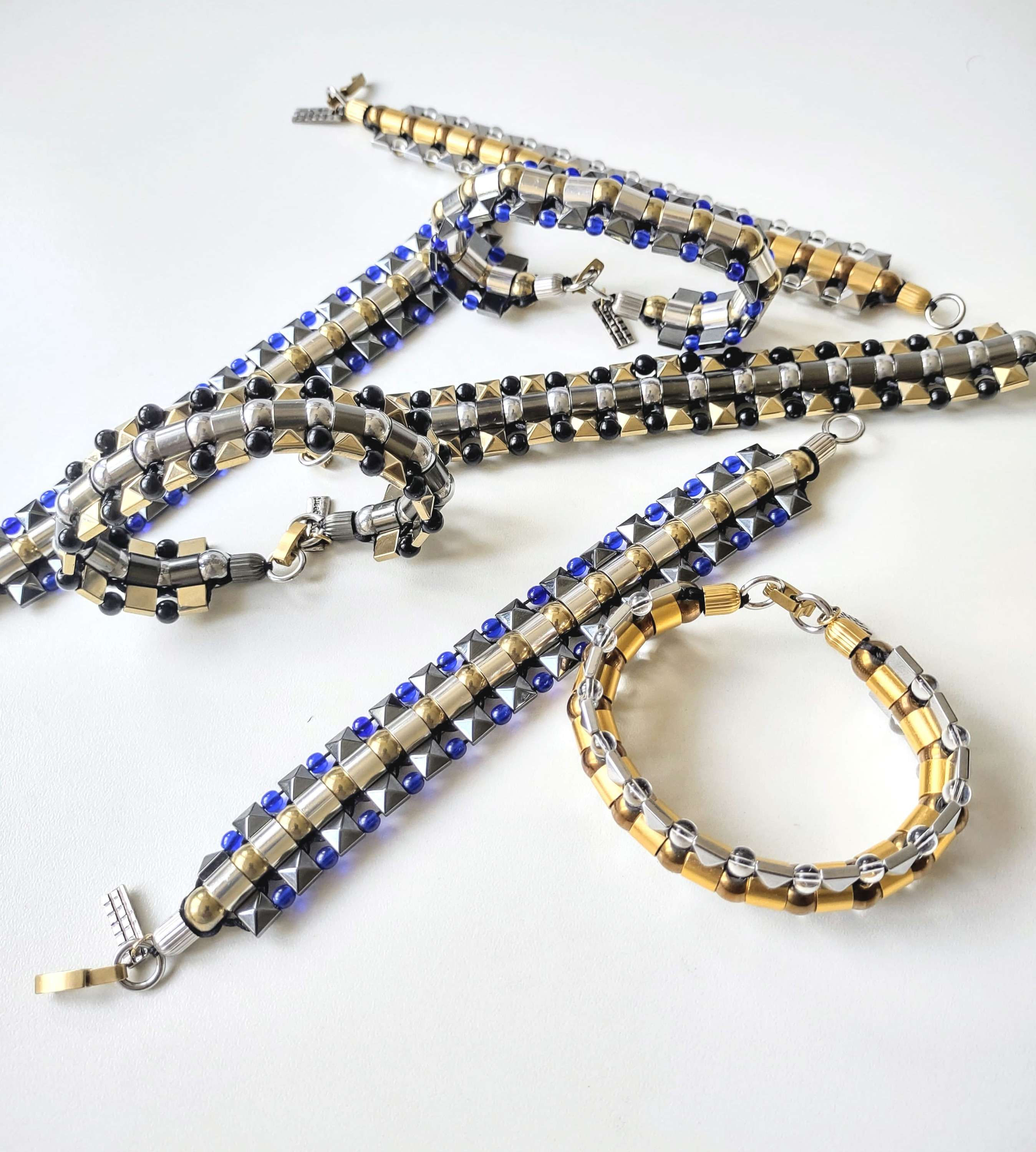 Pulseira Trançadas Spikes