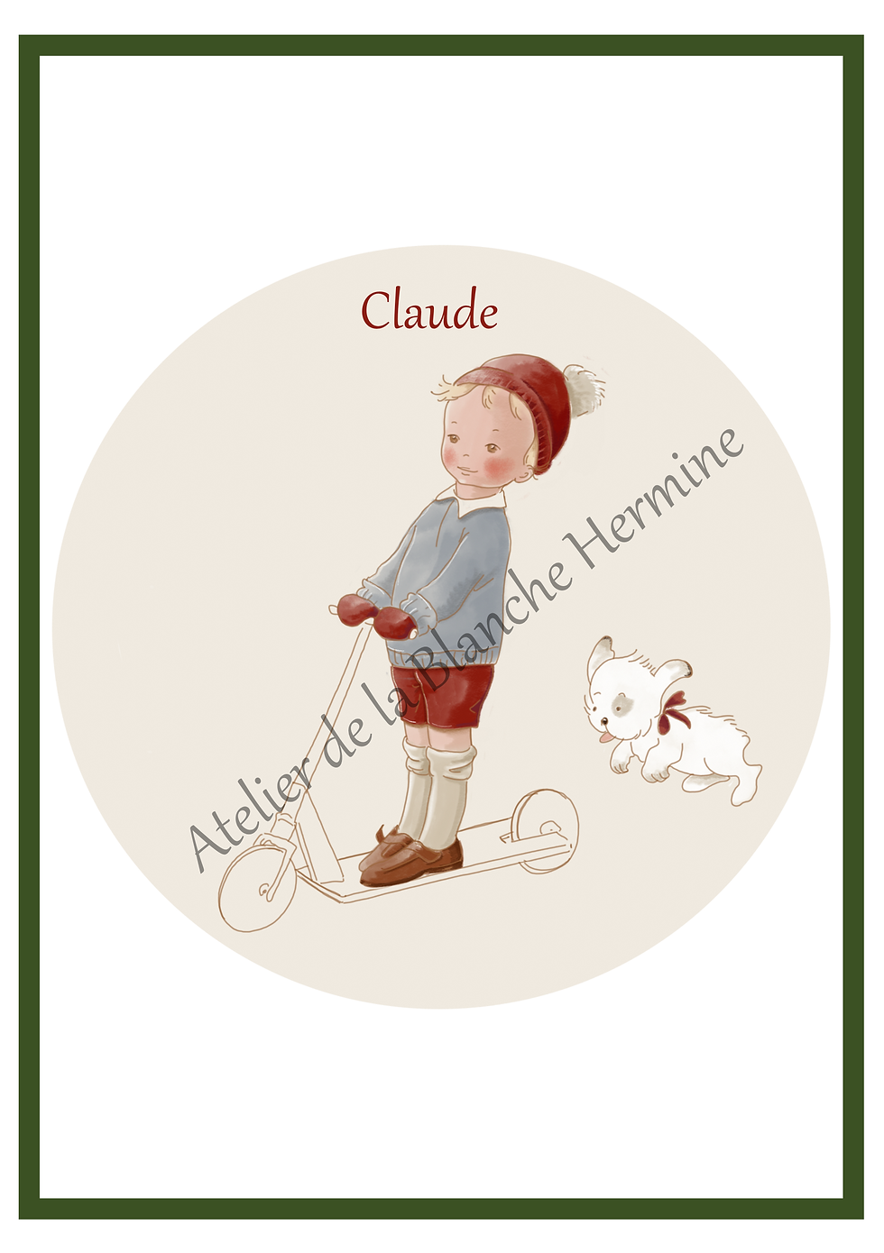 claude enfant ga trott chien