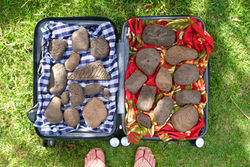 pōhaku — making an island