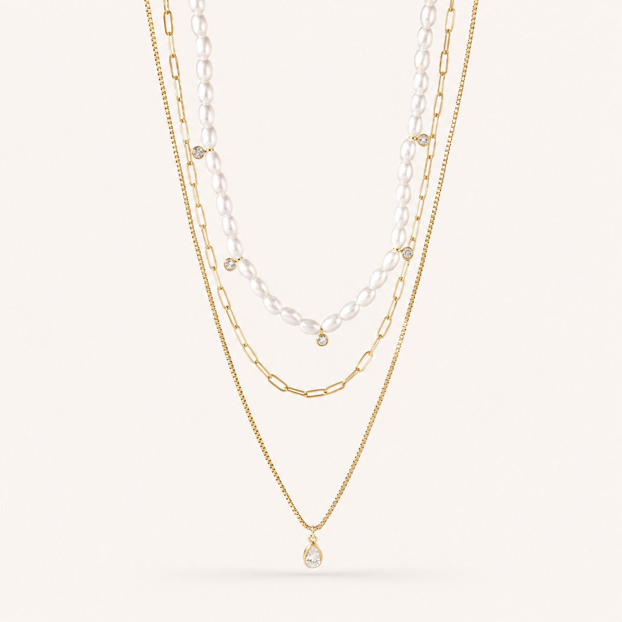 Dangled Affection Layered Necklace