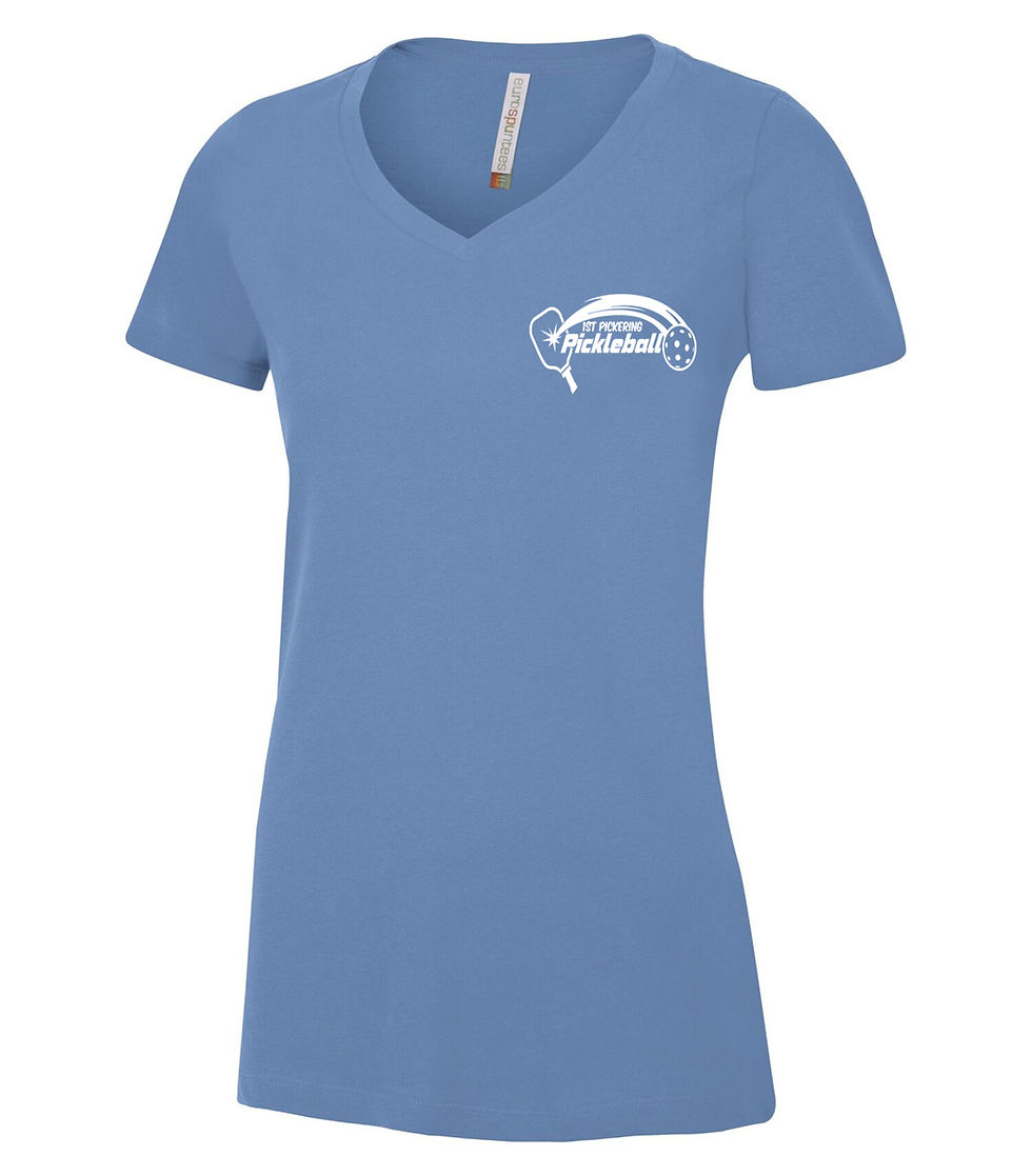 Thumbnail: Women's ATC 8001L Eurospun Ring Spun V-Neck T-Shirt