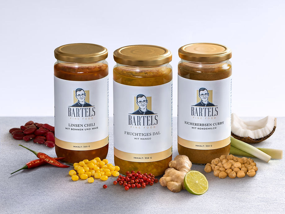 Drei Bio-Fertiggeriche von Bartels Fine Food