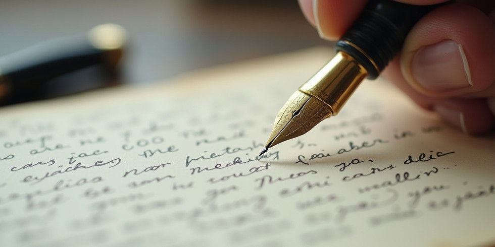 Pen writing a letter