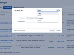 AssertThat Scenario Manager - easily bulk update BDD scenarios in Jira