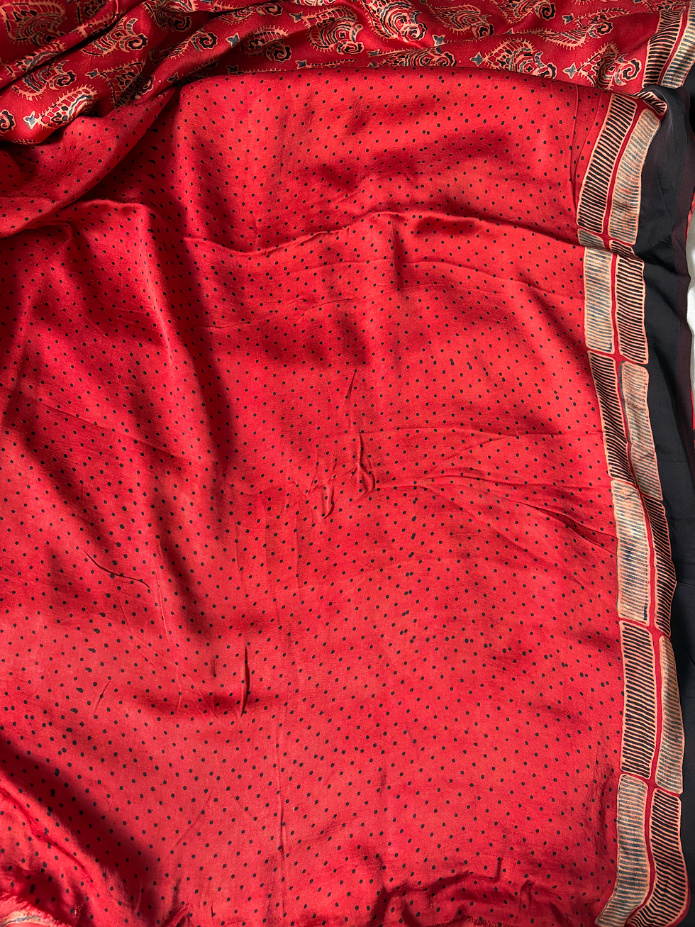 Thumbnail: Rudhira Ajrakh Saree