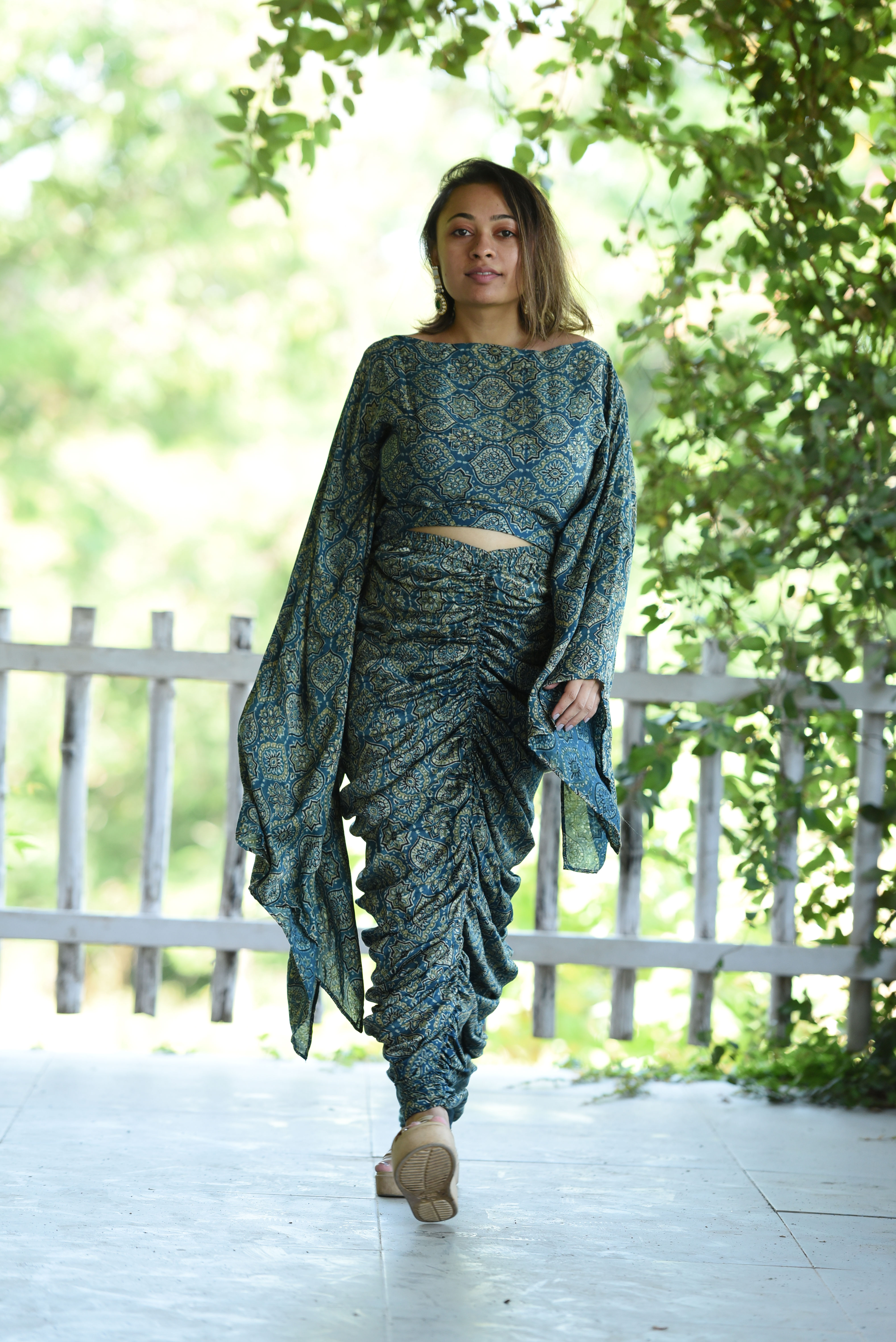 TwistedTeal Drape skirt set