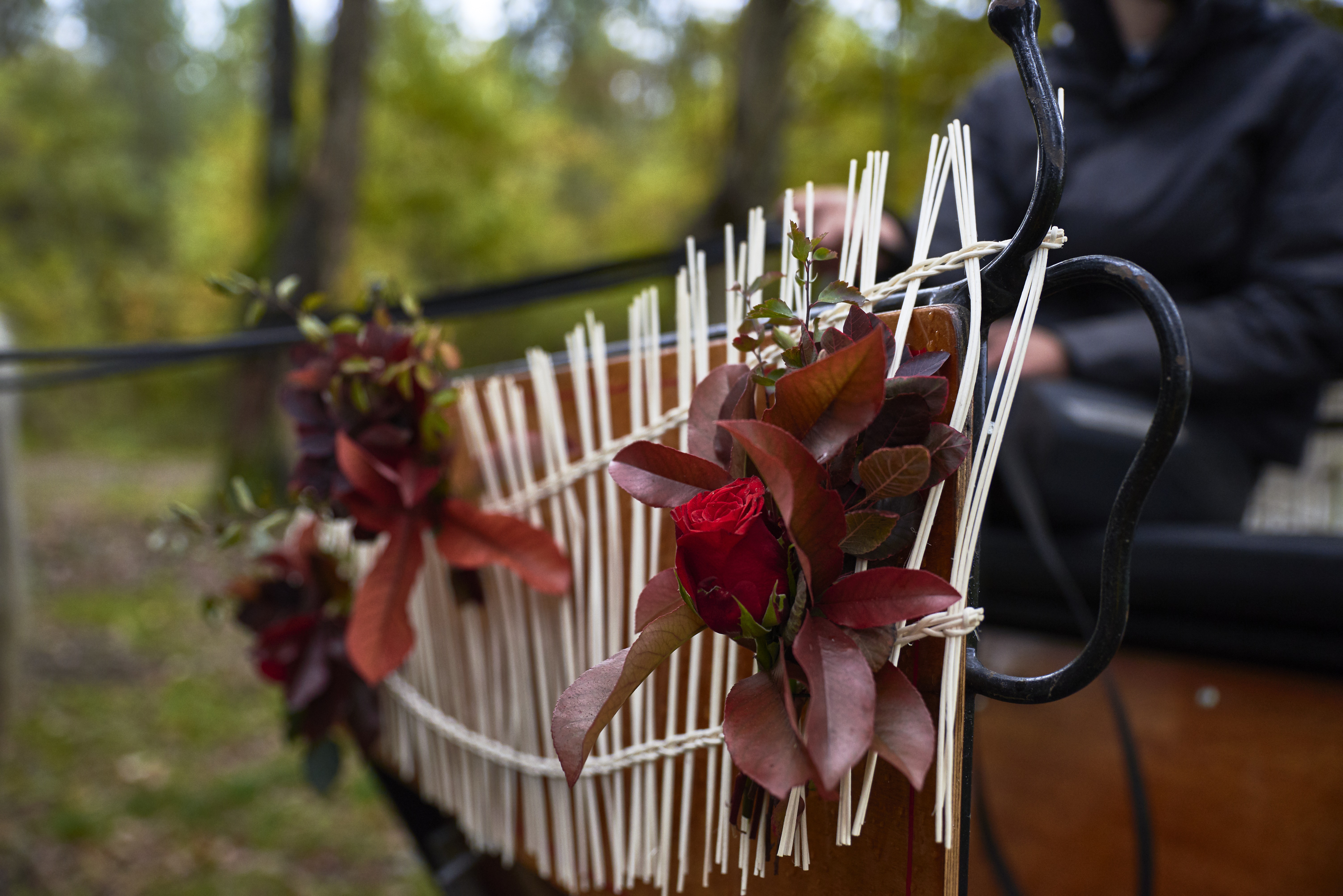 fleur mariage calèche