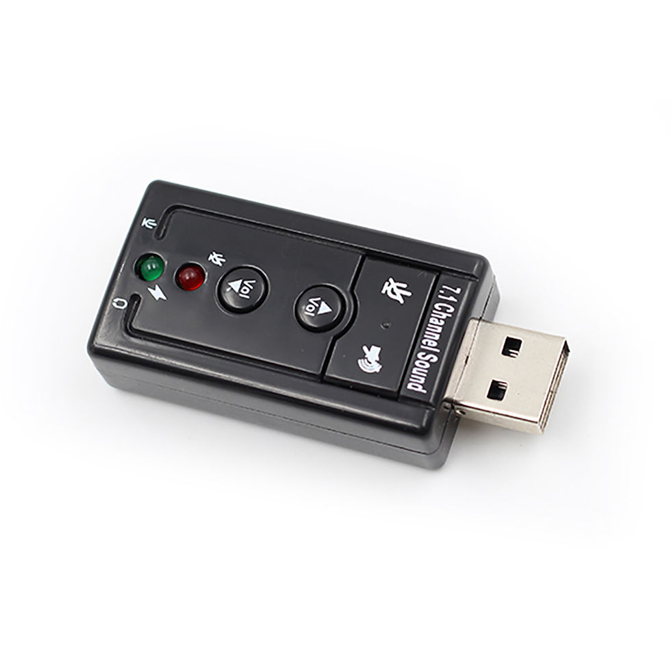 Thumbnail: USB Sound Card Adapter, 7.1 Channel, No Driver Needed