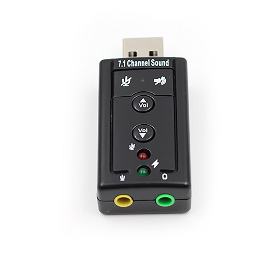 Thumbnail: USB Sound Card Adapter, 7.1 Channel, No Driver Needed