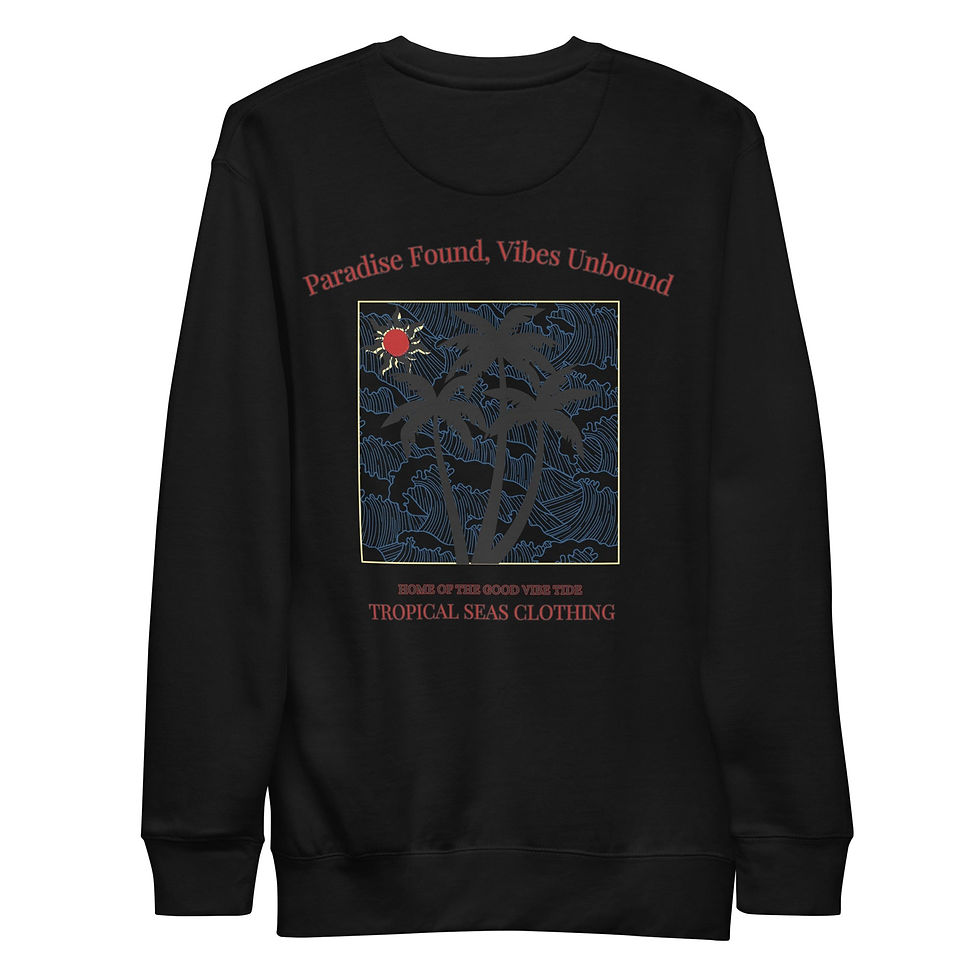 Thumbnail: Premium Sunset Palms Sweatshirt