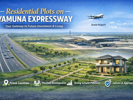 Residential plots on Yamuna Expressway near Jewar Airport with planned development