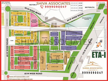 Vibrant urban landscape of ETA 1, Greater Noida, with modern architecture and green spaces, reflecting its appealing lifestyle and strong real estate investment potential.