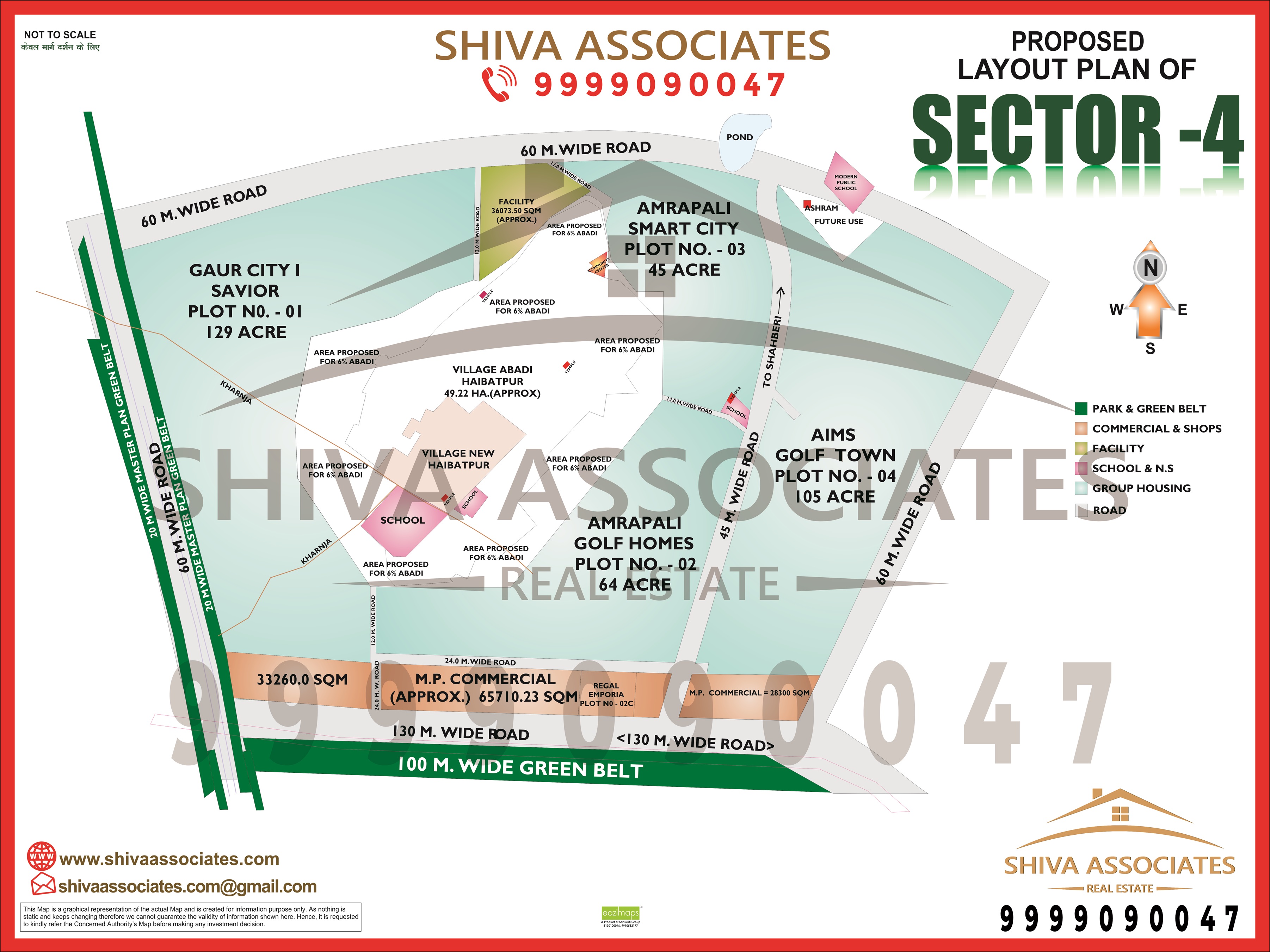 Sector 4 Greater Noida HD Map