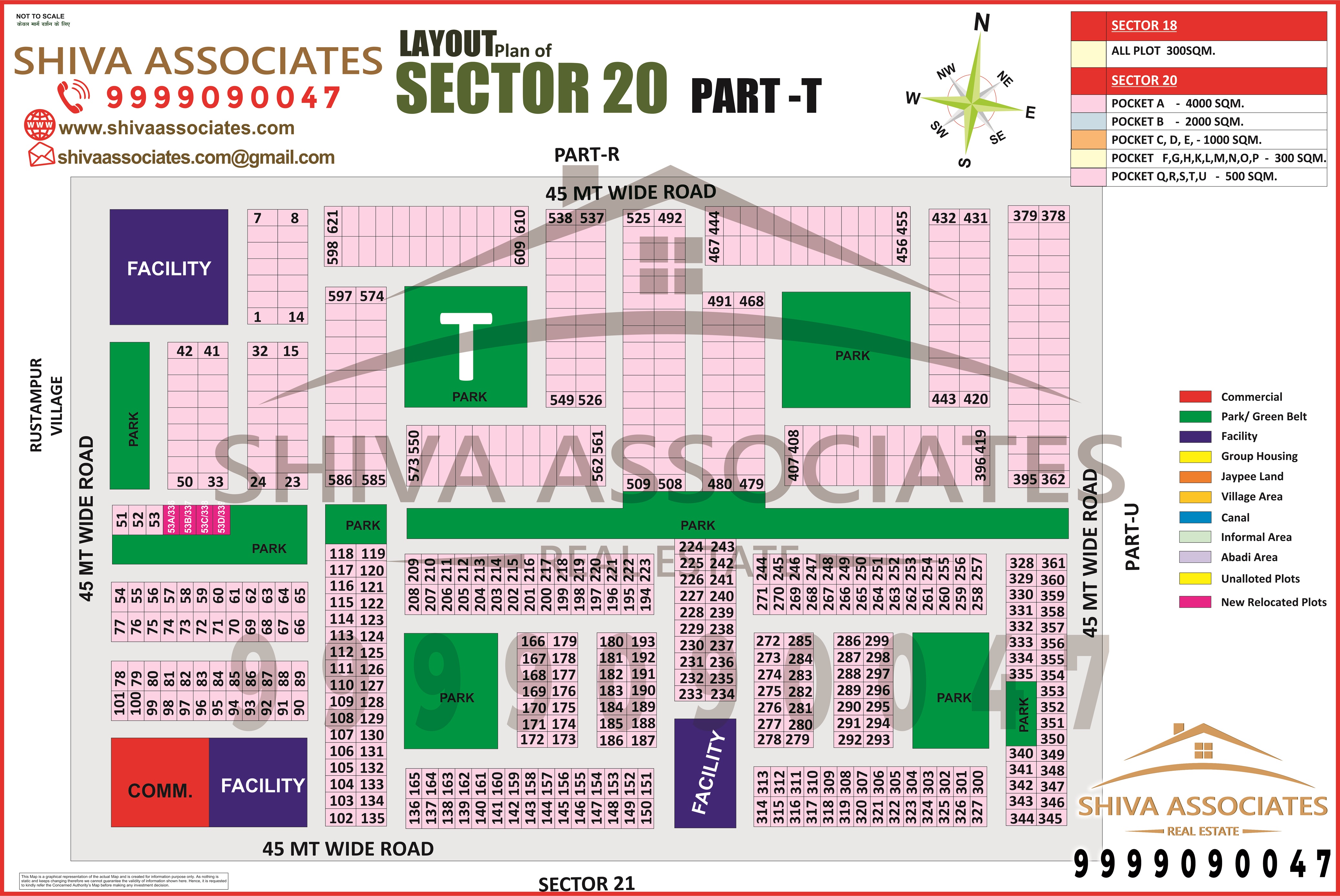 Sector 20 Part T Yamuna Expressway map showing YEIDA plots near Jewar Airport – Shiva Associates