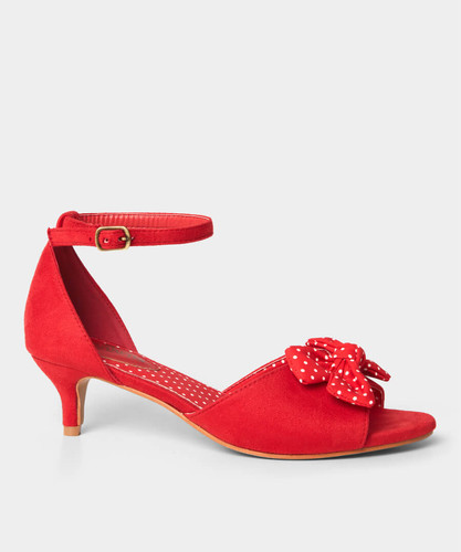 Joe Browns Peep Toe Ankle Strap Shoes Joe Browns Red Cherry Mary