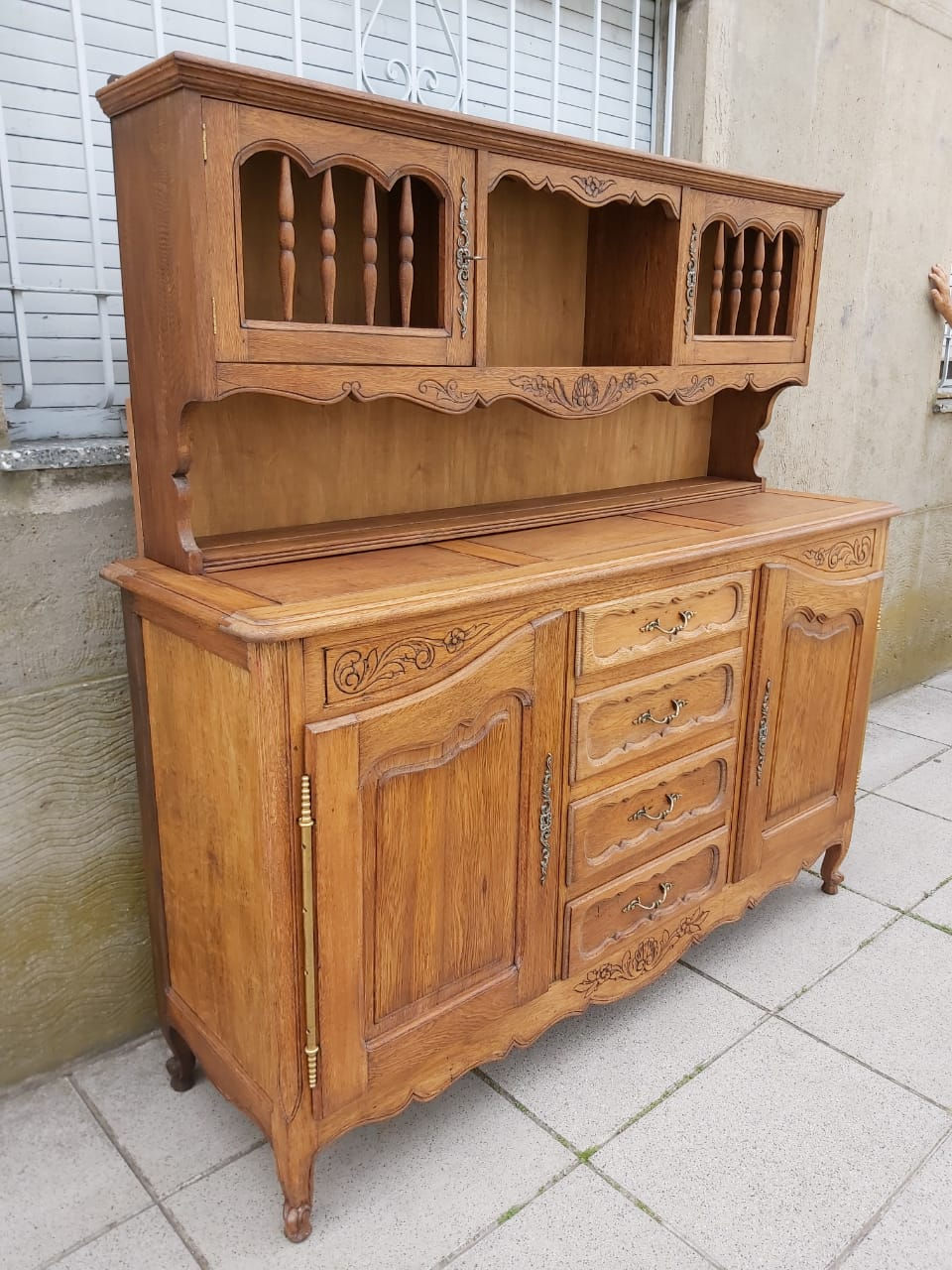 Miniatura: Antiguo Aparador Trinchante Estilo Frances Provenzal Roble