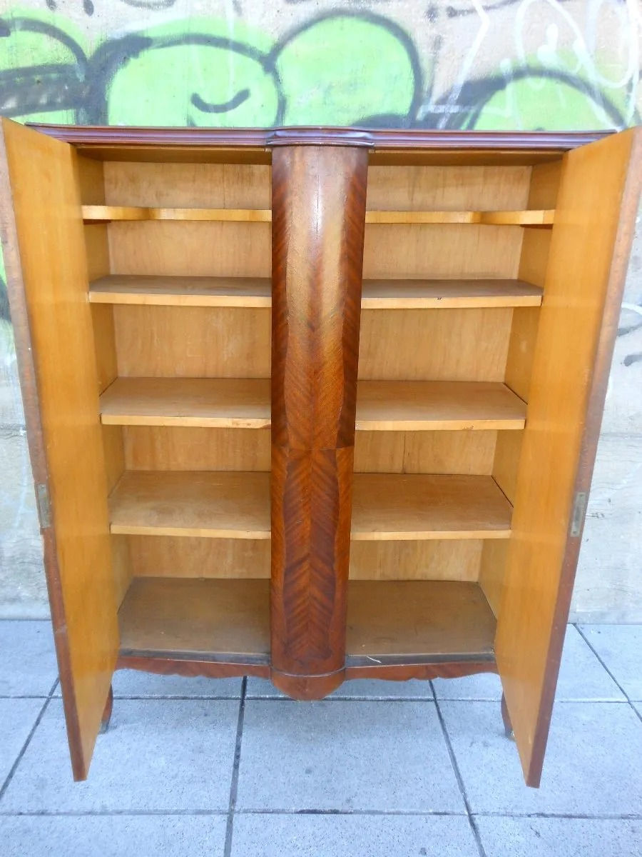 Miniatura: Antiguo Bargueño Estilo Frances Apliques De Bronce Con Marqueterie