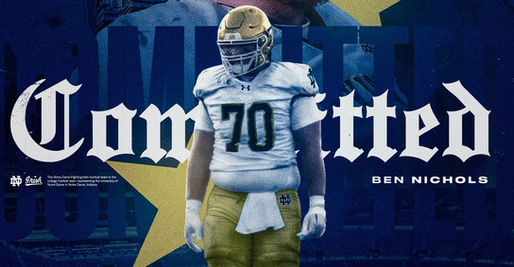 BREAKING: C/O 2026 4-star IOL Ben Nichols Commits to Notre Dame