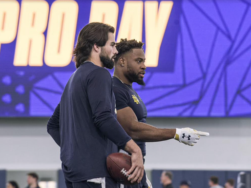 Harper and Hart Excel, Estime Improves Speed at Fighting Irish Pro Day