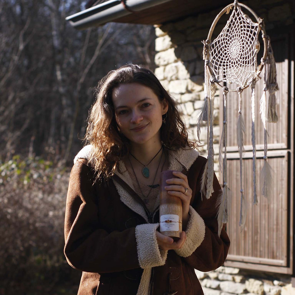 Miniatura: Svíčka Duše domova s duchovním psaním