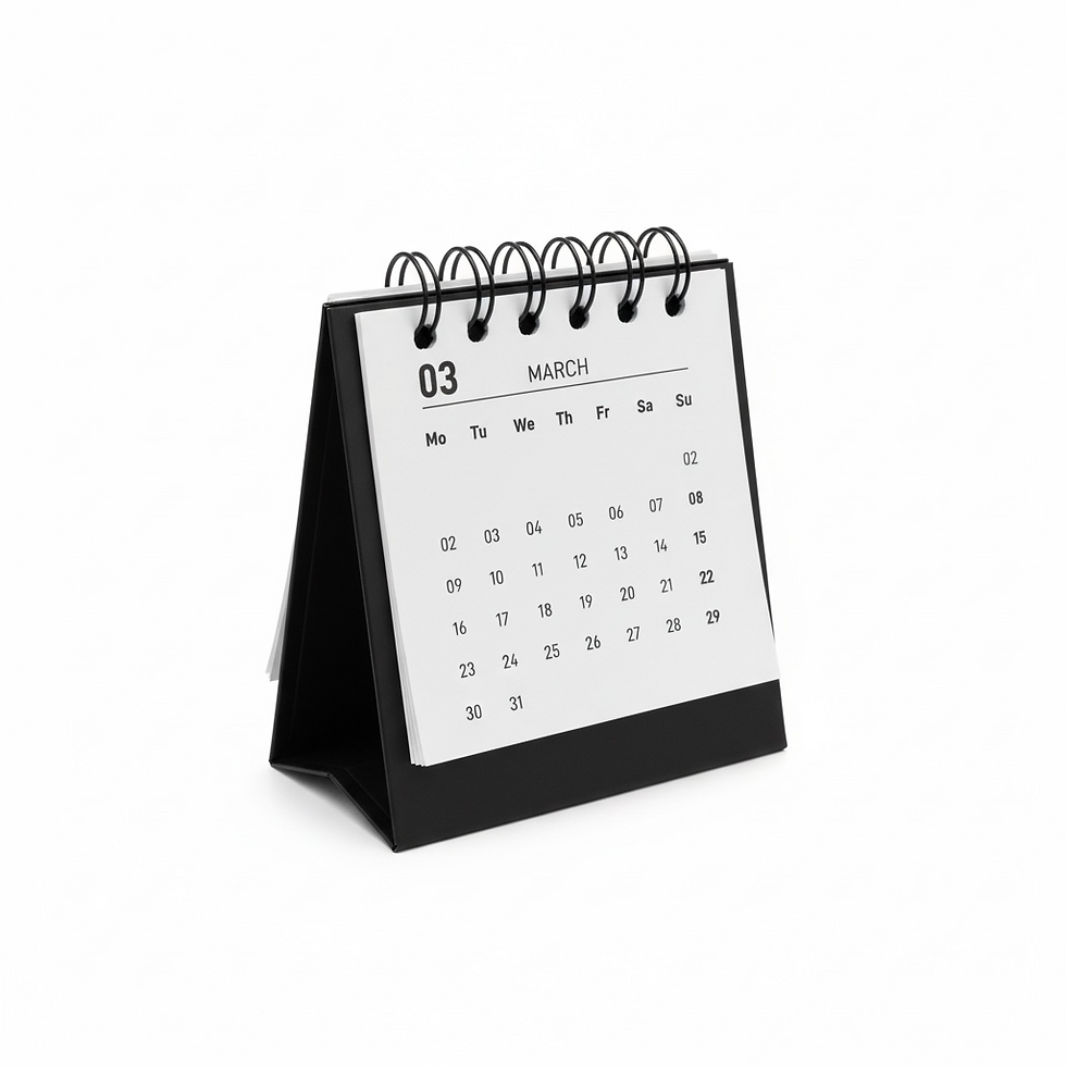 Thumbnail: The Mason Grid Mini Desk Calendar