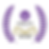Purple leaves enshrine a book award logo in gold, with the Hope PYX Global Logo above (a purple butterfly with a ribbon heart at its center). The "International Book Awards" title is beneath the gold, unfolded book award.