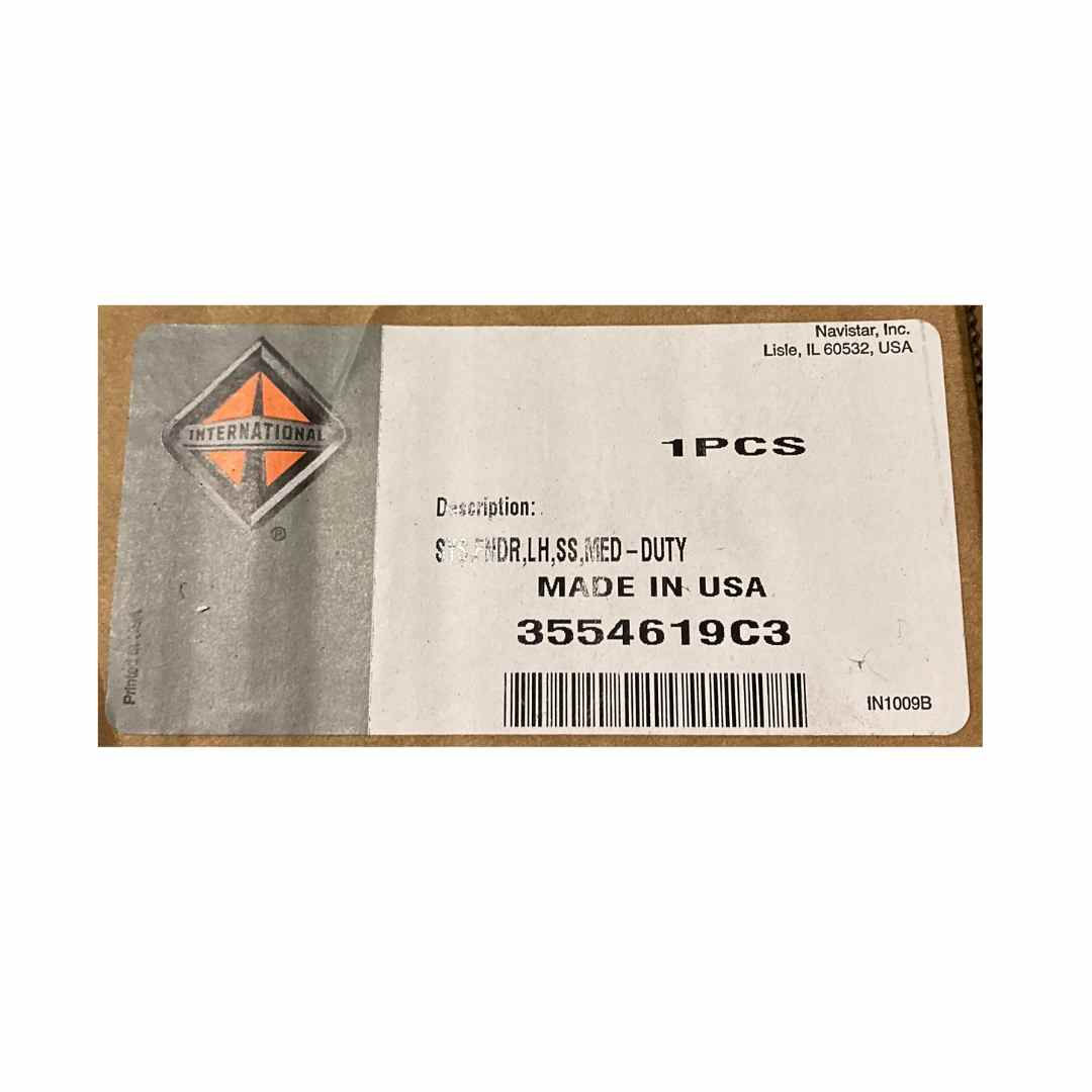 3554619C3 Navistar International MIRROR FENDER MOUNTING STAINLESS STEEL MD107 LEFT