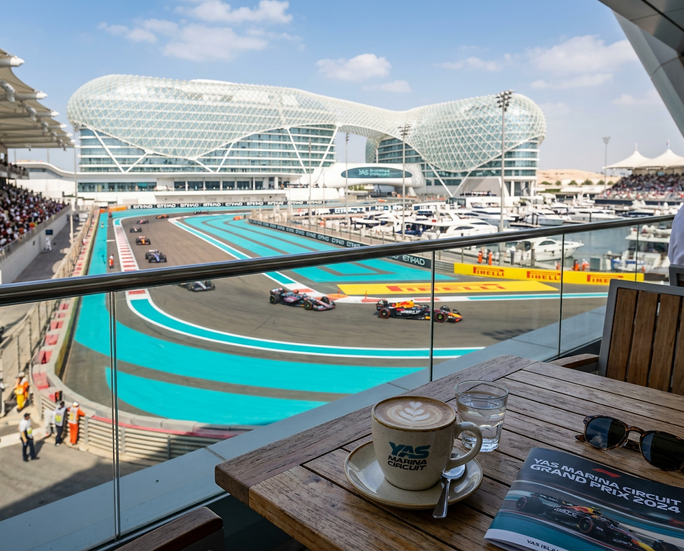 Firefly_Gemini Flash_yas marina circuit with coffee (view from the table to the track) 110