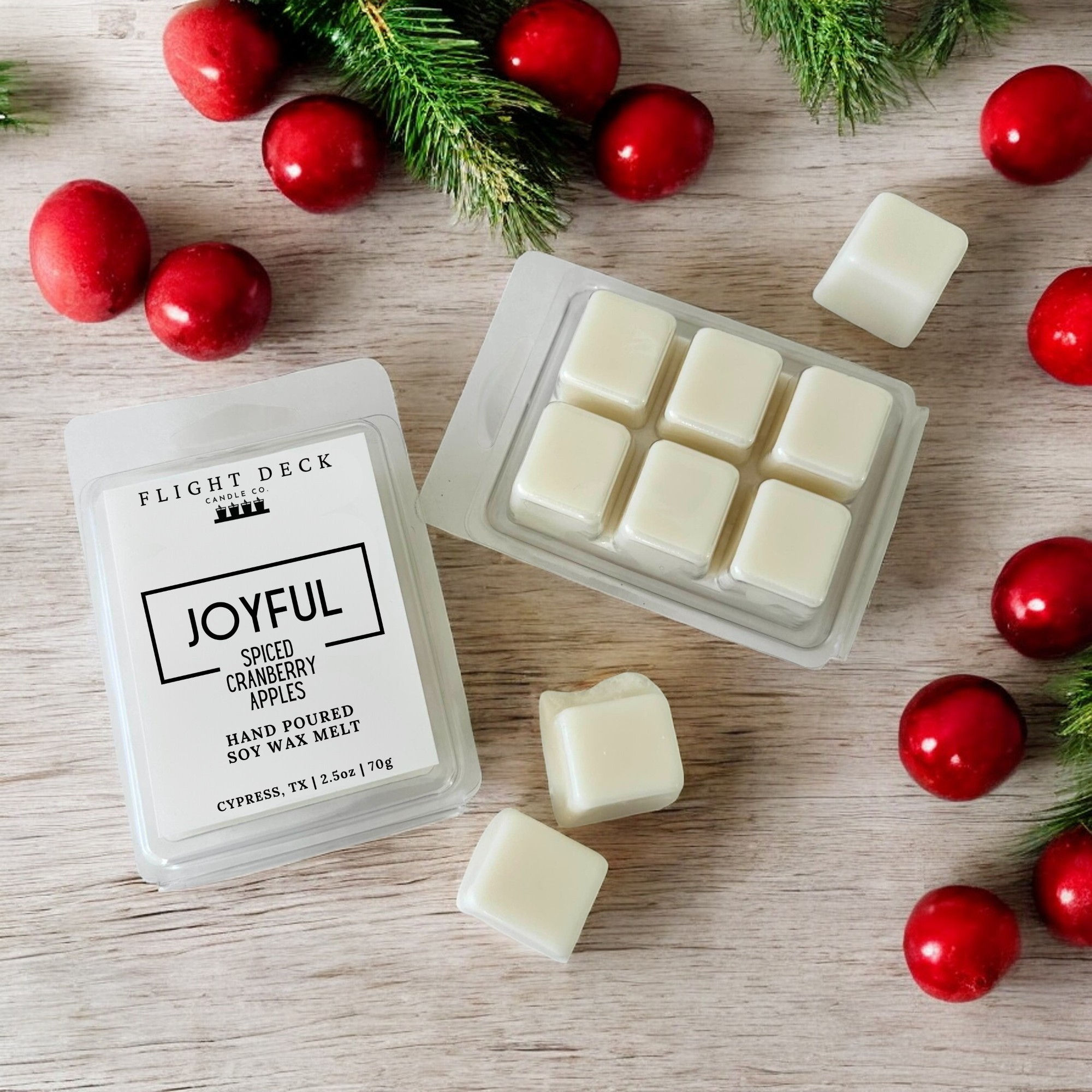 Joyful (Spiced Cranberry Apple) Soy Wax Melt