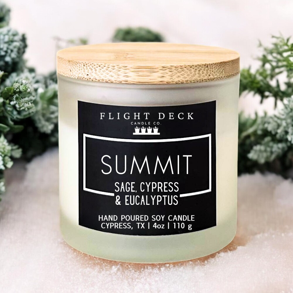 Summit Snow Eucalyptus Scented Soy Candle