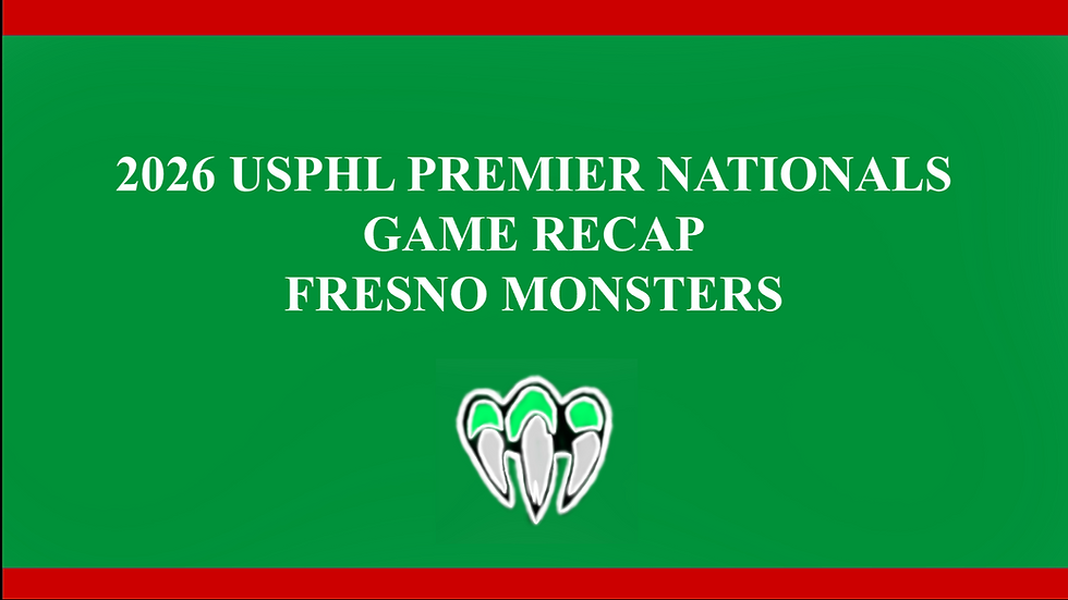 Fresno Monsters 2026 USPHL Premier National Championship Recap