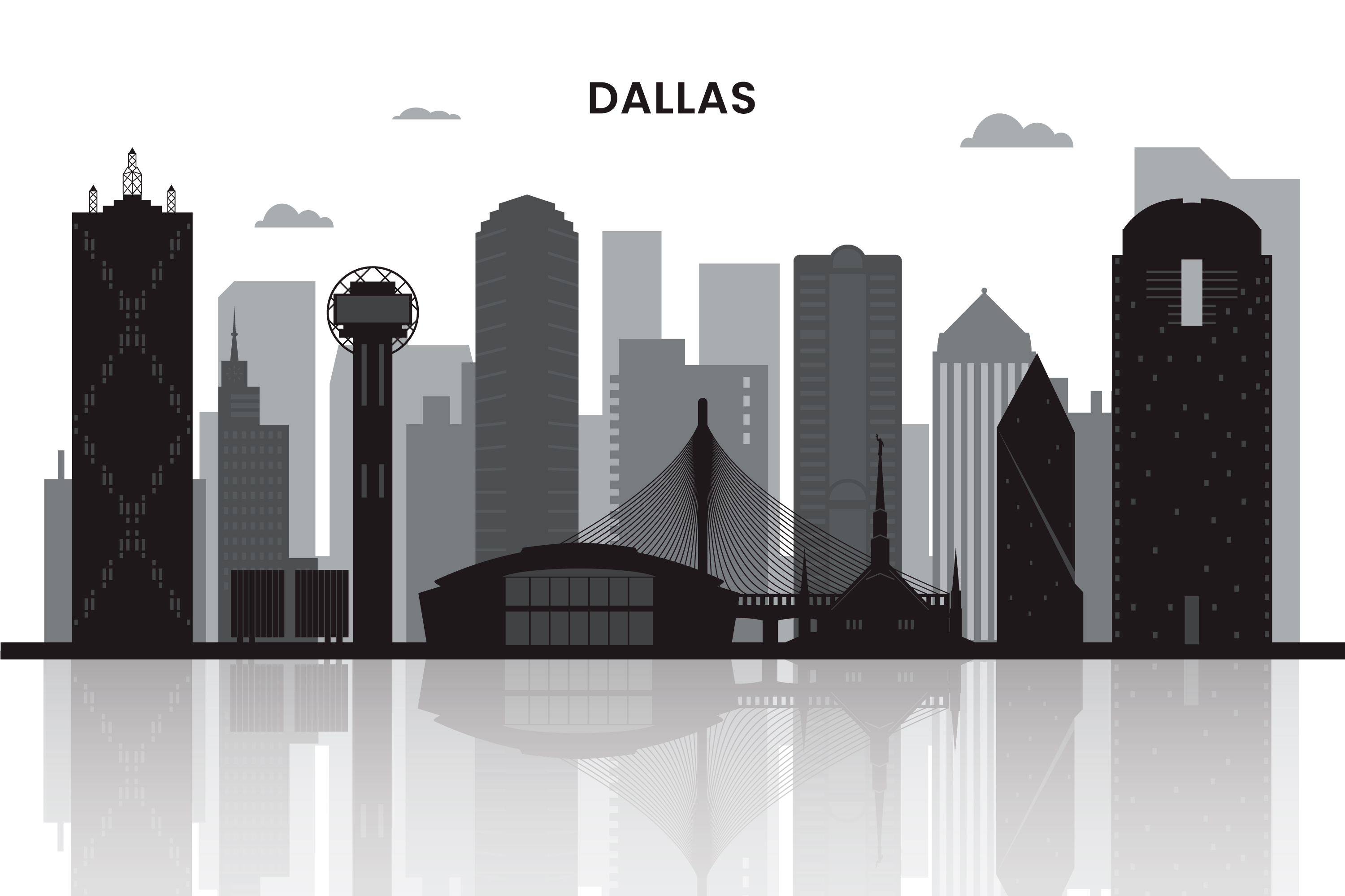 Dallas Fort Worth illustration for Custom Software Development Company
